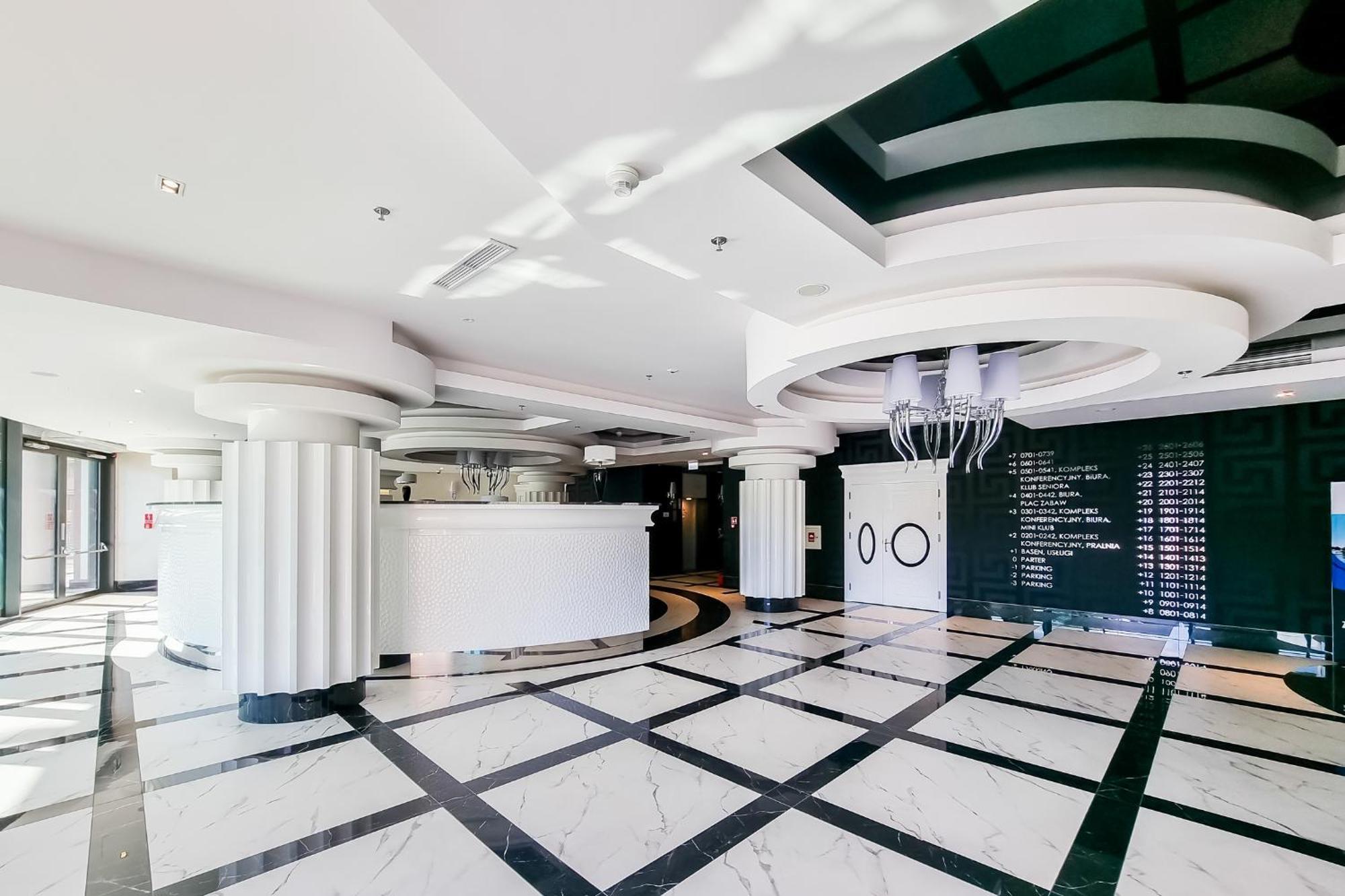 Hanza Tower Apartment No 628 - 6Th Floor, Balcony, Swimming Pool 什切青 外观 照片