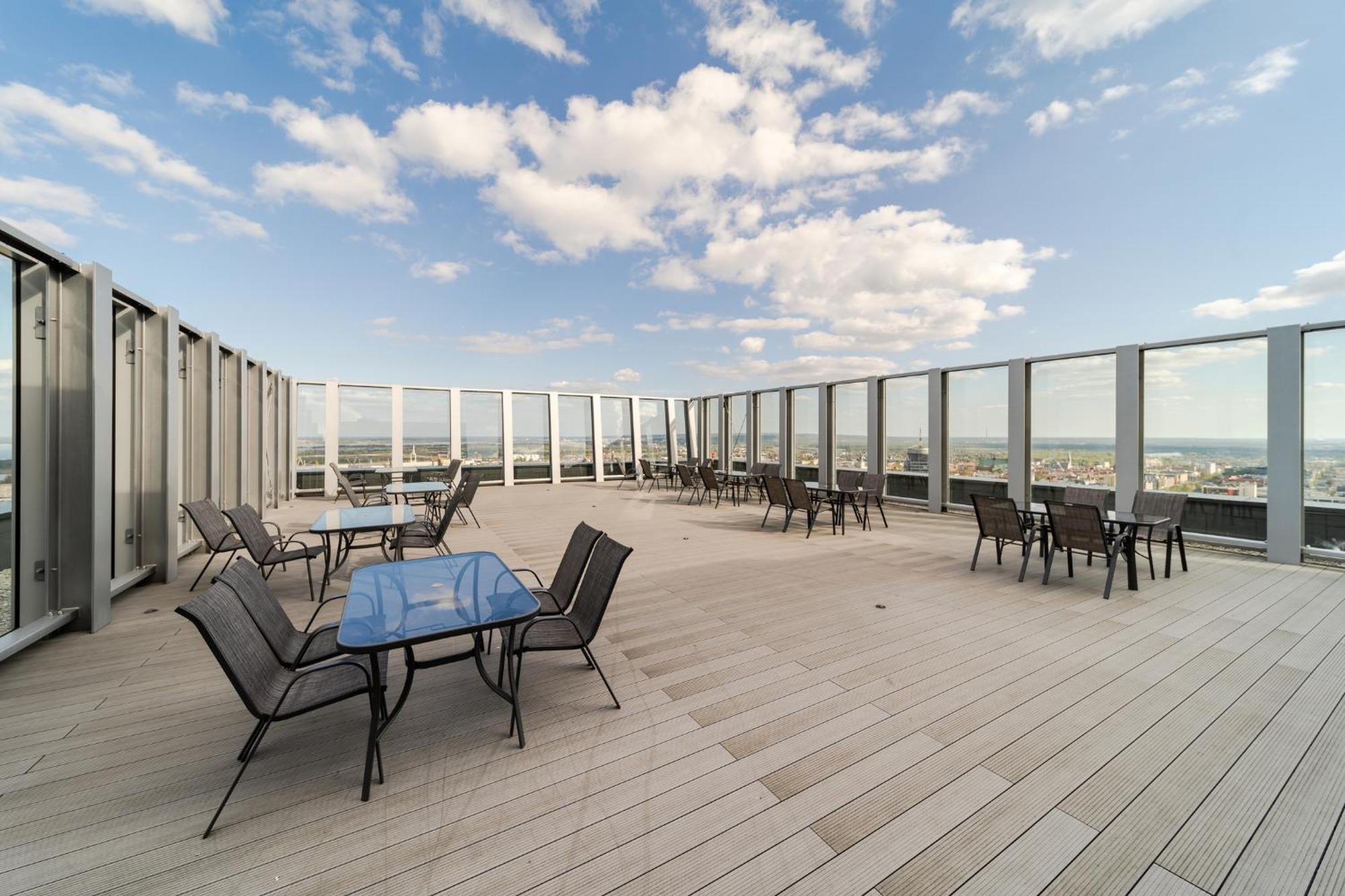 Hanza Tower Apartment No 628 - 6Th Floor, Balcony, Swimming Pool 什切青 外观 照片